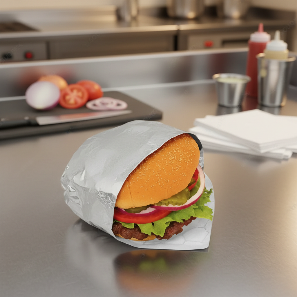 ALUMINIUM WRAP PAPER/ BURGER product image